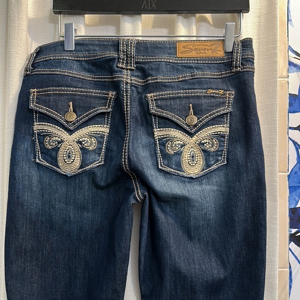 NWOT Women’s Seven7 Dark Wash Boot Cut Jeans Size 10 - Picture 6 of 9